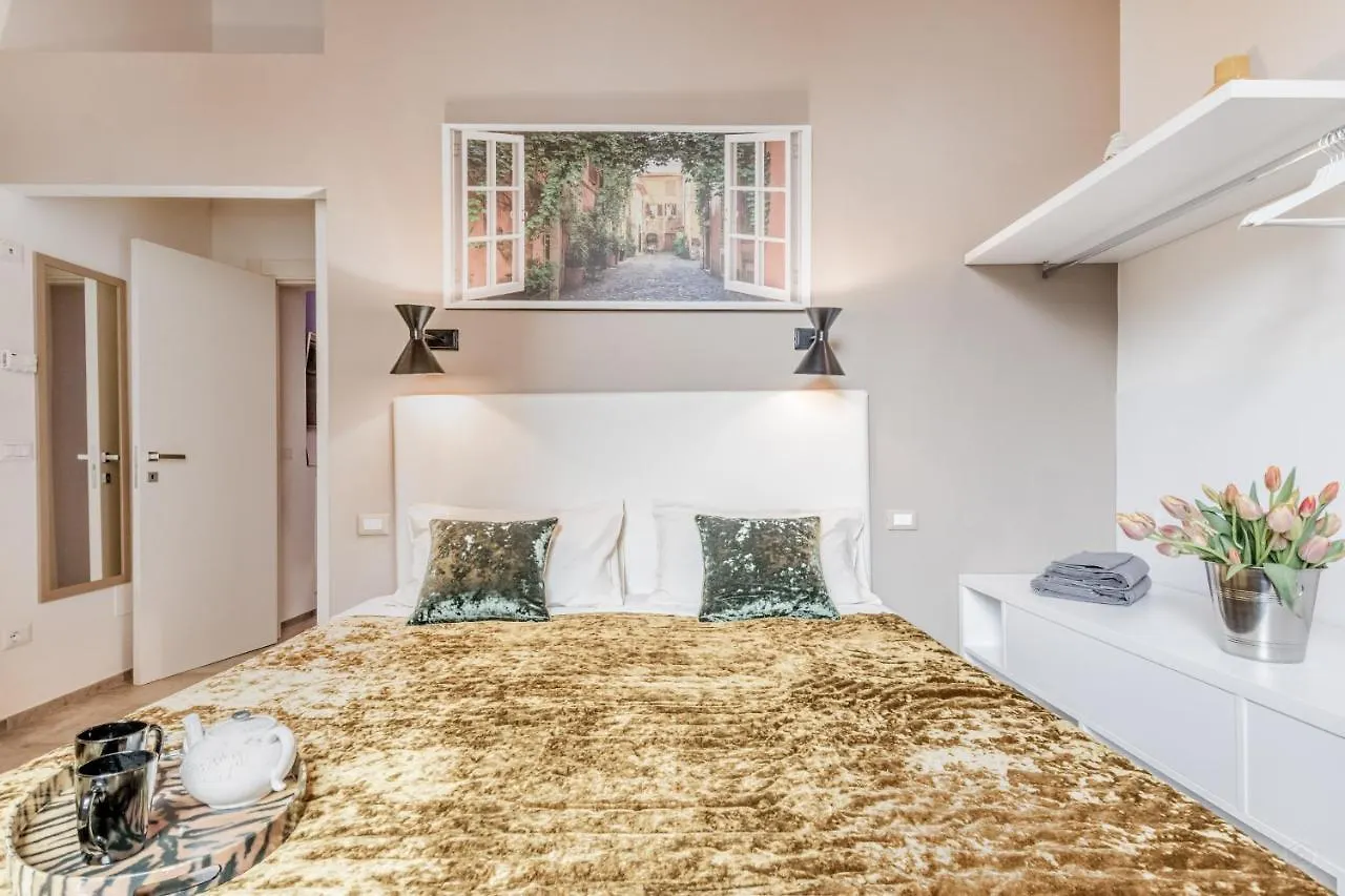 Th Trastevere Luxury-S.Cosimato 2Bd-2Bt Rome Apartment